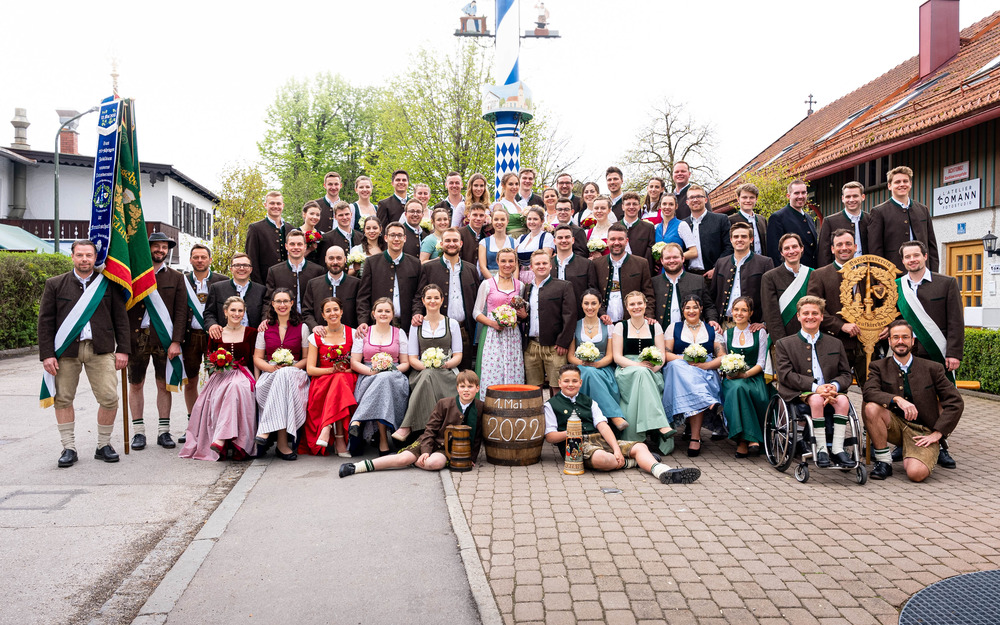 Aktuelle Mitglieder des Burschenverein Taufkirchen